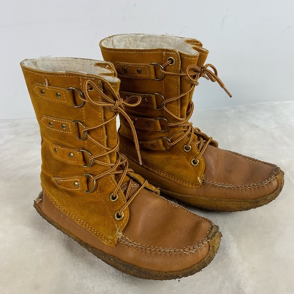 Botte Sport Shoes - Women’s Botte Sport Brown Suede & Leather Lace-Up Boots